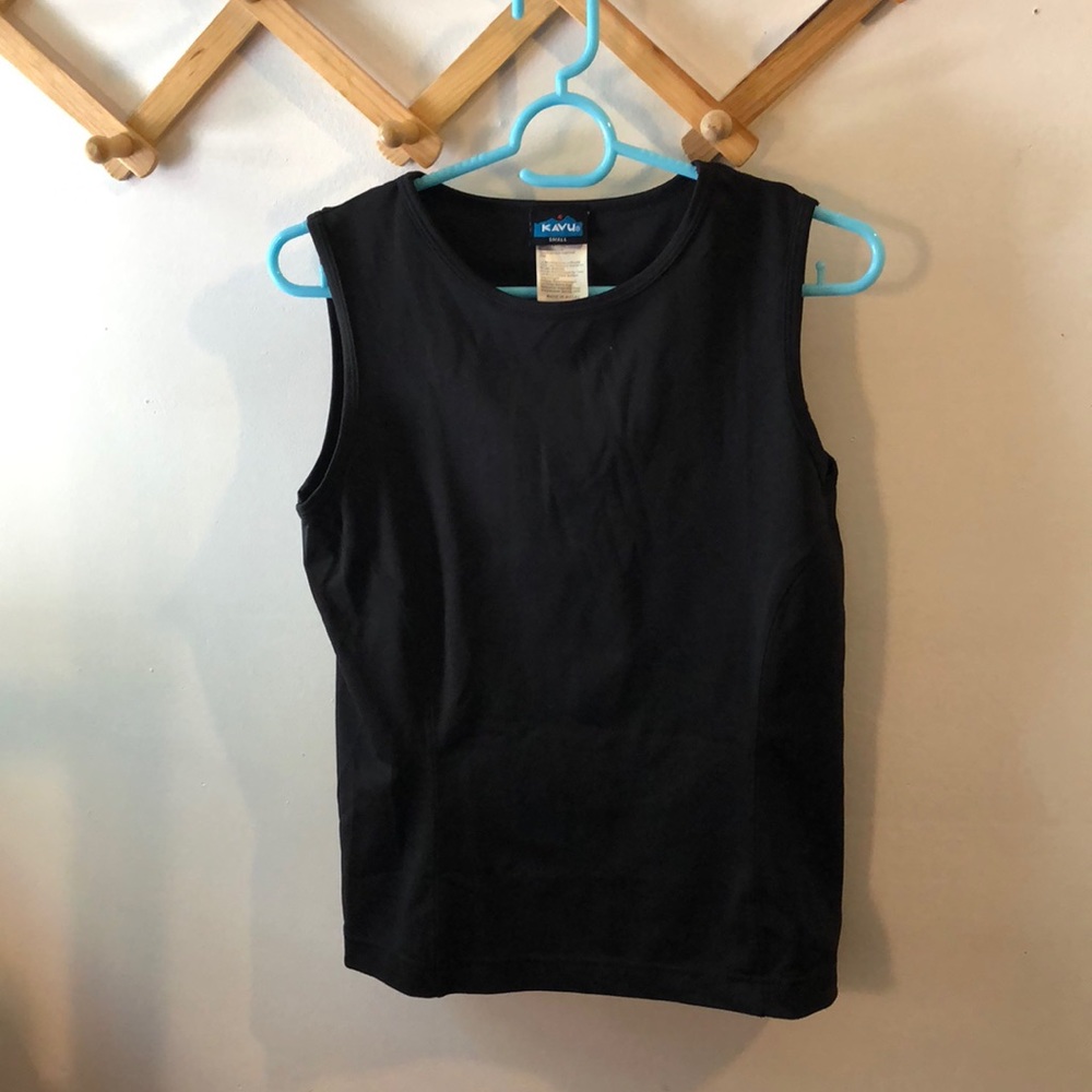 Kavu black workout tank top size s